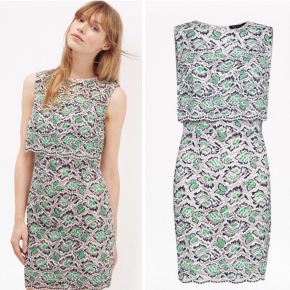 French Connection Boccara Lace Pencil Dress